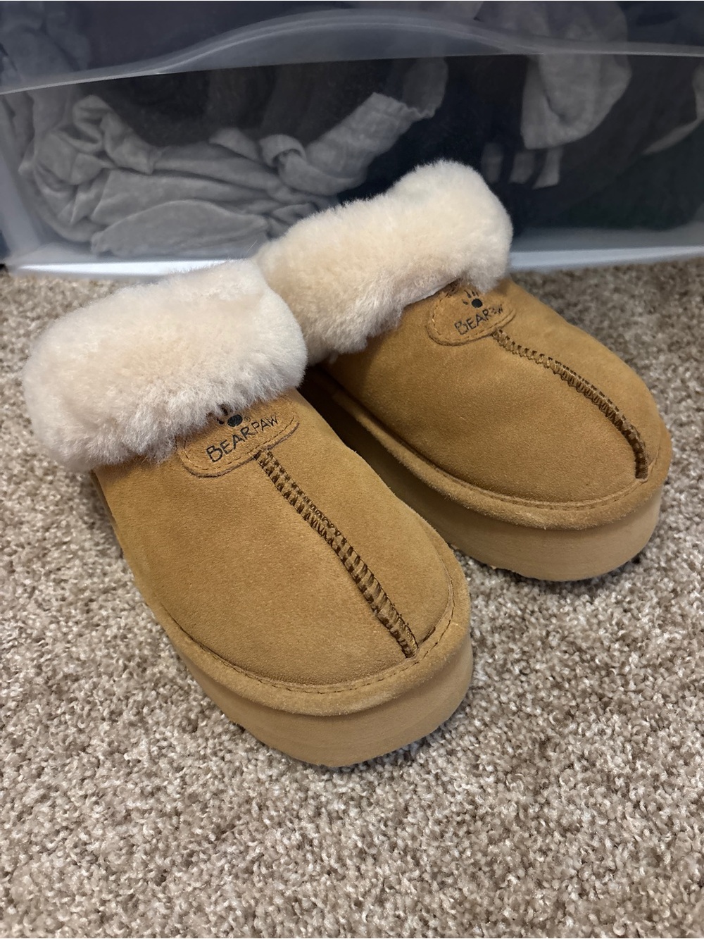 BearPaw Platform Slippers